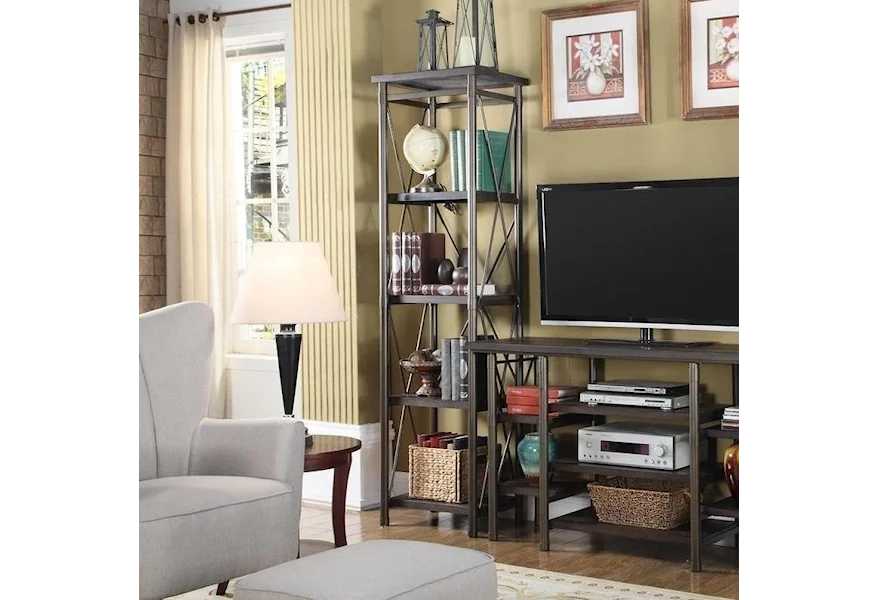 1663 TV Stand Shelf Unit by Lifestyle at Household Furniture