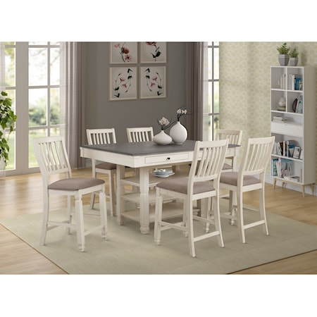 7-Piece Pub Table and Chair Set