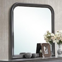Square Dresser Mirror with Rounded Edges