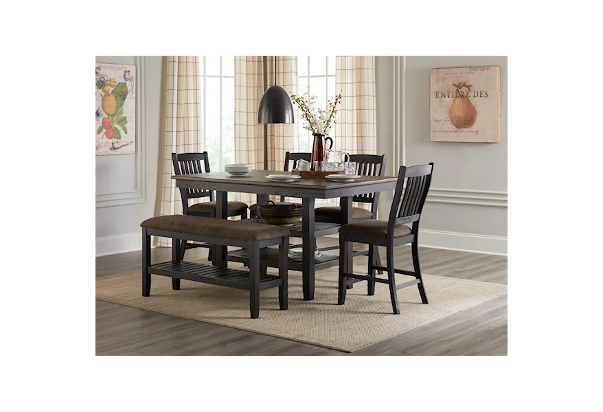 8639P 6-Piece Pub Table and Chair Set by Lifestyle at Schewels Home