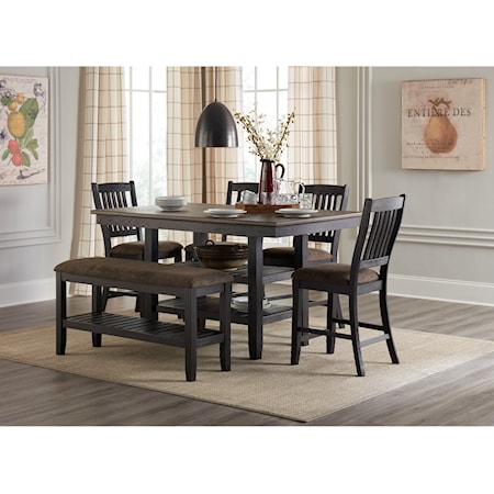 6-Piece Pub Table and Chair Set