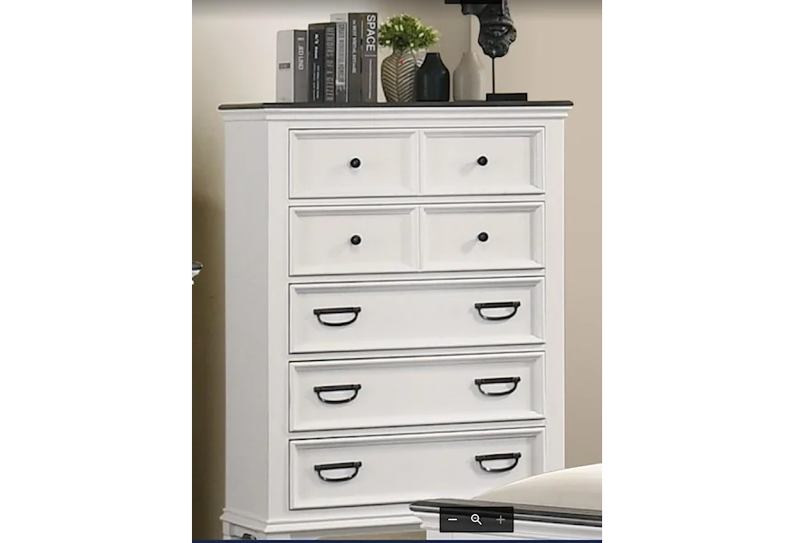 Allyson 5 Drawer Chest by Lifestyle at Virginia Furniture Market