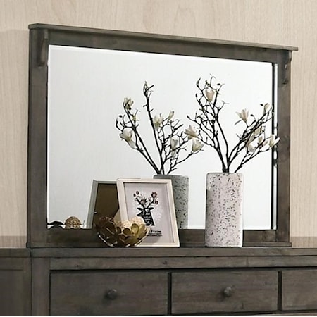 Gray Dresser Mirror