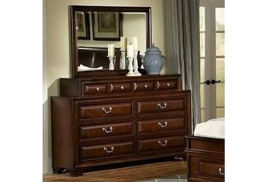 C2192 10 Drawer Dresser and Mirror by Lifestyle at Furniture Fair - North Carolina