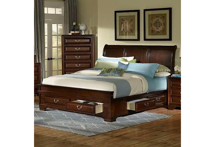 C2192 Queen Storage Bed by Lifestyle at Furniture Fair - North Carolina