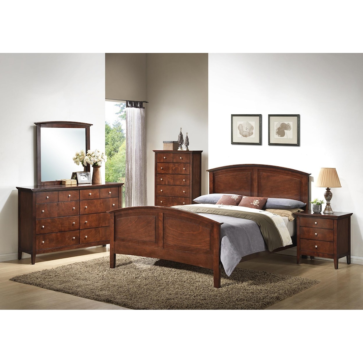 Lifestyle C3136A Bedroom 5 Drawer Chest