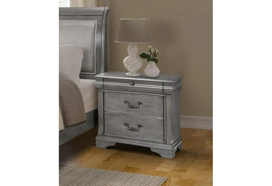 C4116A Three Drawer Nightstand by Lifestyle at Furniture Fair - North Carolina