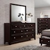 Lifestyle Jessgal 7 Drawer Dresser and Mirror