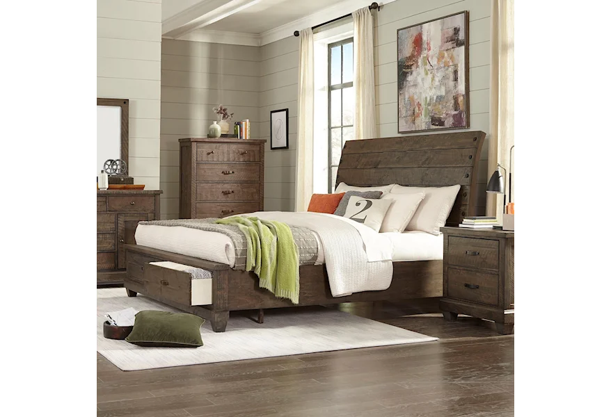 C7131A King Sleigh Bed by Lifestyle at Beck's Furniture