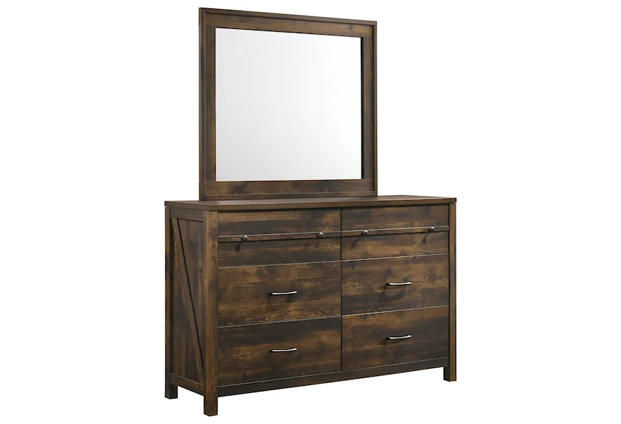 C8100A Dresser and Mirror Set by Lifestyle at Furniture Fair - North Carolina