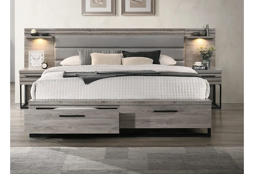C8349 Queen Storage Wall Bed by Lifestyle at Furniture Fair - North Carolina