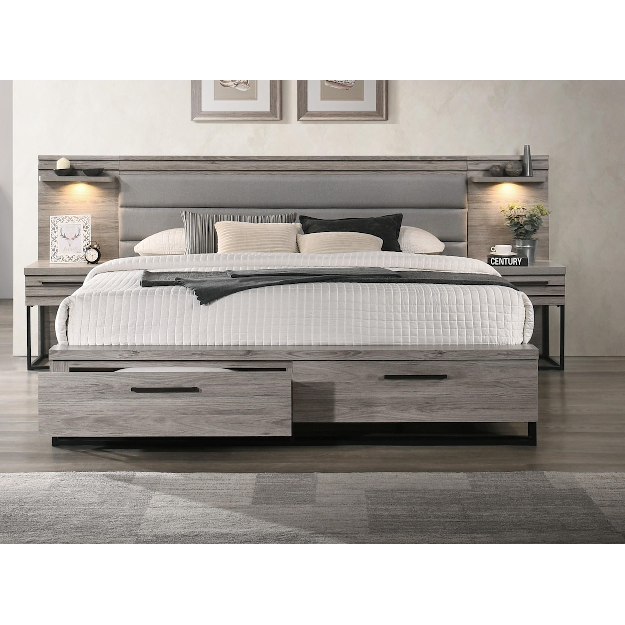 Lifestyle C8349 King Storage Wall Bed