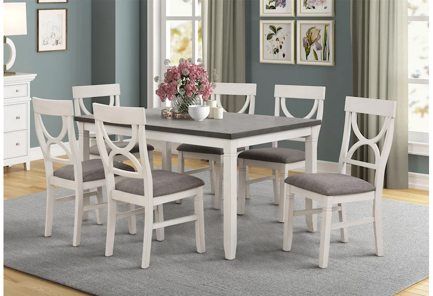 C8615D Table and Six Chairs by Lifestyle at Furniture Fair - North Carolina
