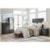 Lifestyle CMC01G 3 Piece Queen Bedroom Headboard, Door Chest, and Nightstand
