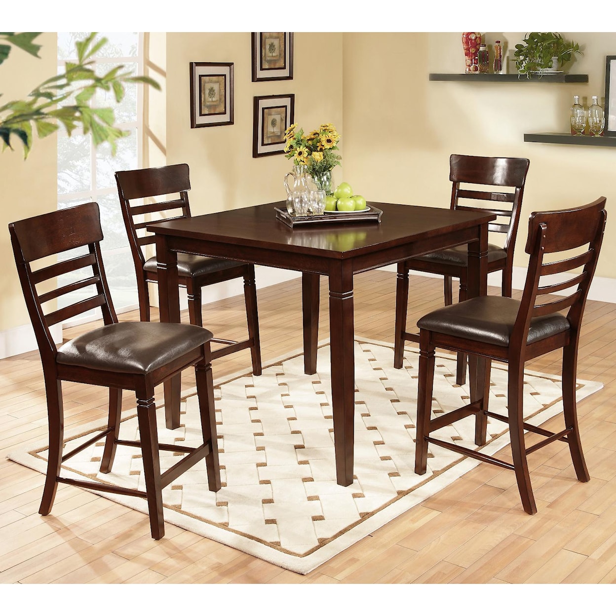 Lifestyle Horizon 5 Piece Pub Table Set