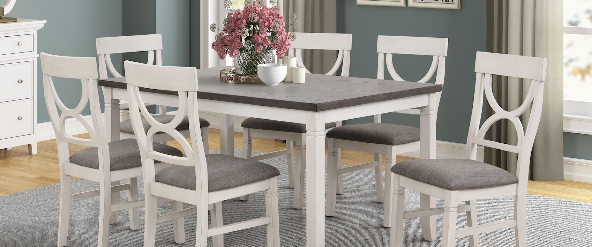 Dining Table with 6 Chairs