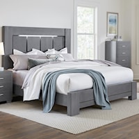 King Panel Bed