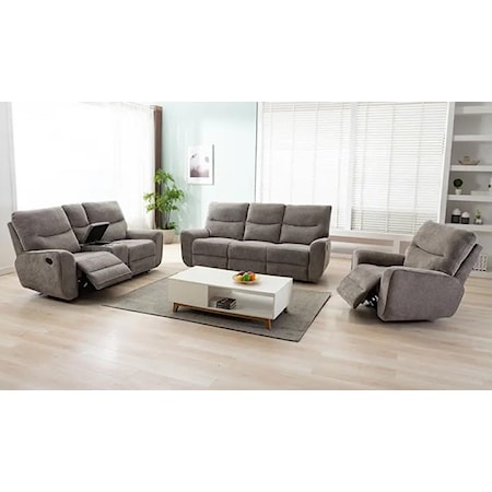 3 Piece Reclining Living Room Group w/ Sofa,