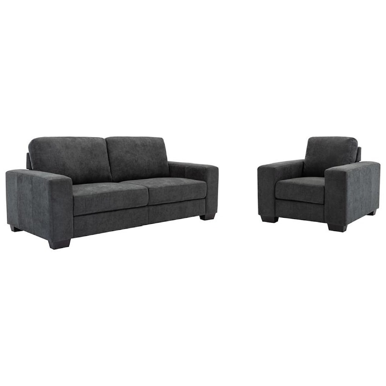 Lifestyle U2348 Dark Grey Sofa and Chair Set