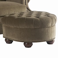 Dover Ottoman with Tufted Top