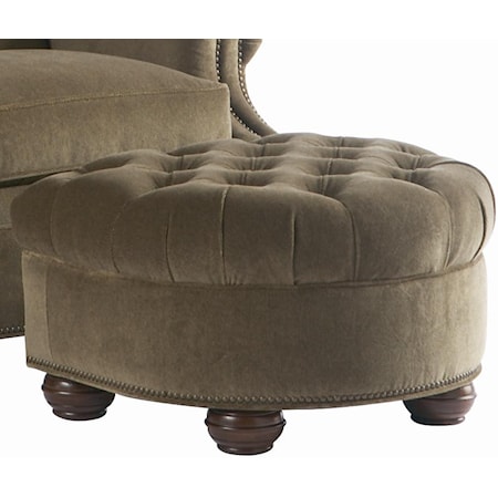 Dover Ottoman with Tufted Top