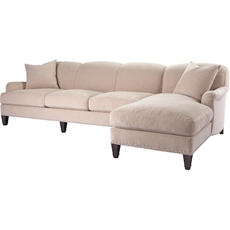 Leeds Transitional Left Arm Sectional Sofa with Chaise