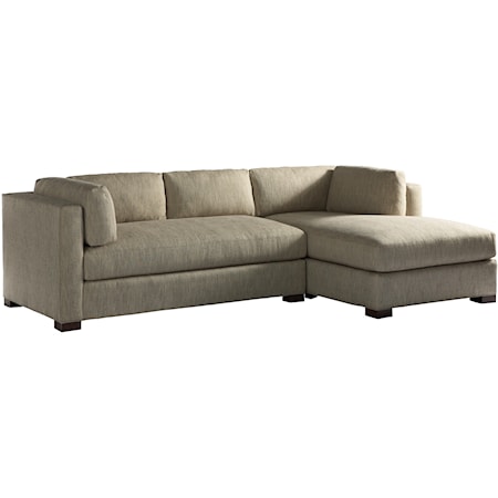 Sloane Contemporary Left Arm Sectional Sofa with Chaise