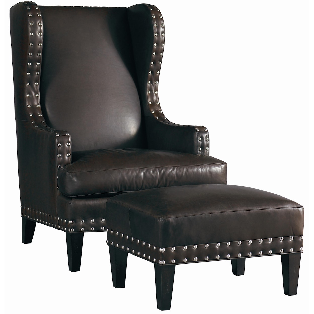 Lillian August Custom Upholstery Clayton Chair & Ottoman