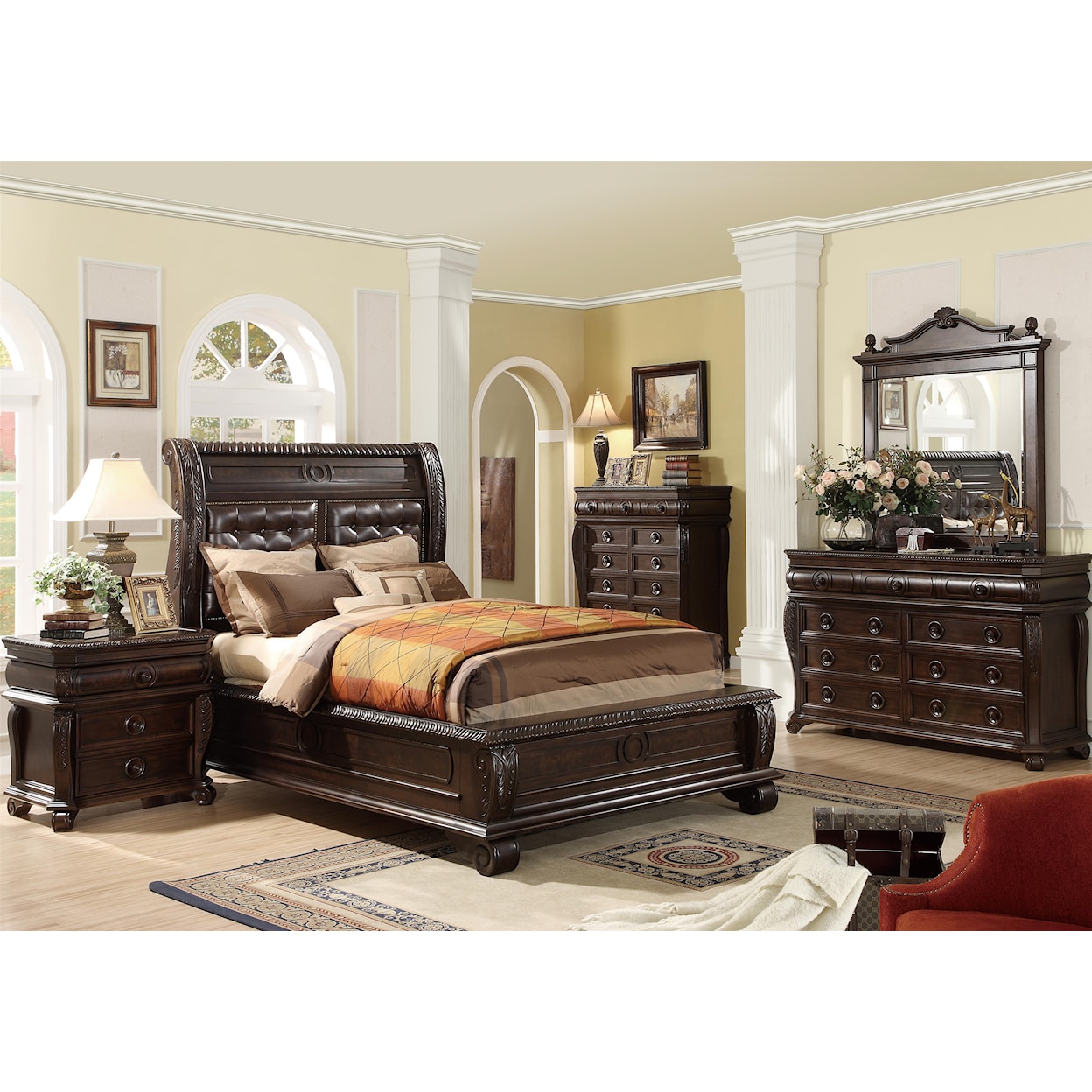 Home Insights B2160 Queen Panel Bed