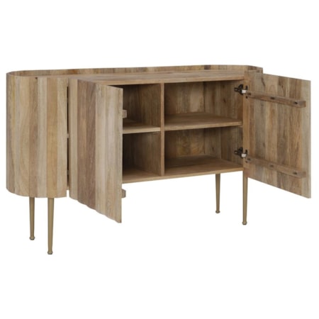 Natural 2 Door Console