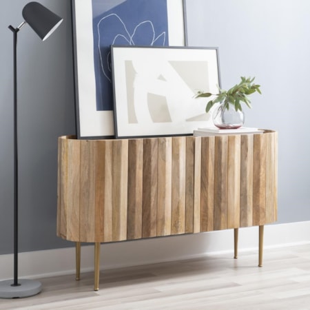 Natural 2 Door Console