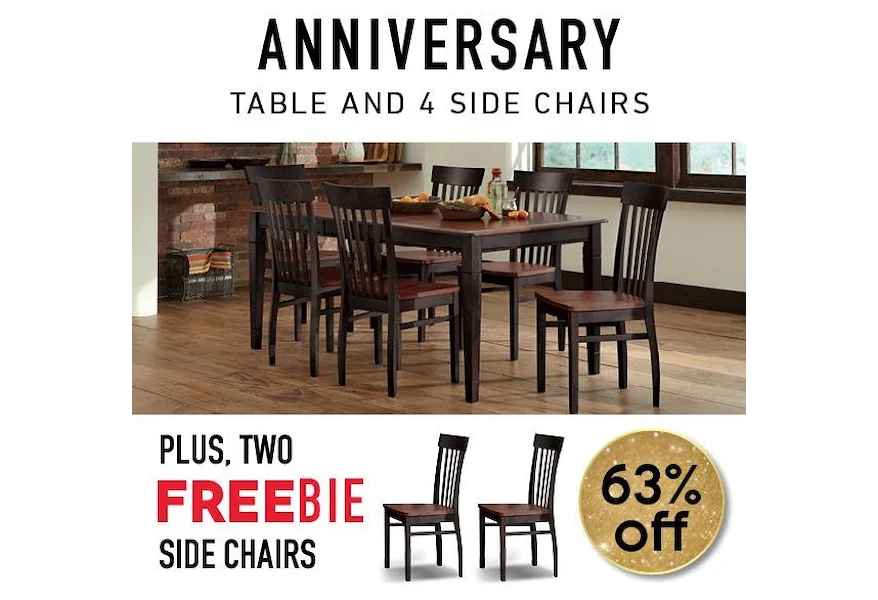 Anniversary II Anniversary Dining Set with Freebie! at Morris Home