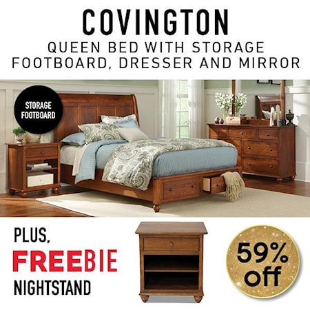 Covington Queen Bedroom Group w/Freebie!