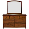 L.J. Gascho Furniture Covington Dresser and Mirror Set