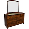 L.J. Gascho Furniture Covington Dresser and Mirror Set