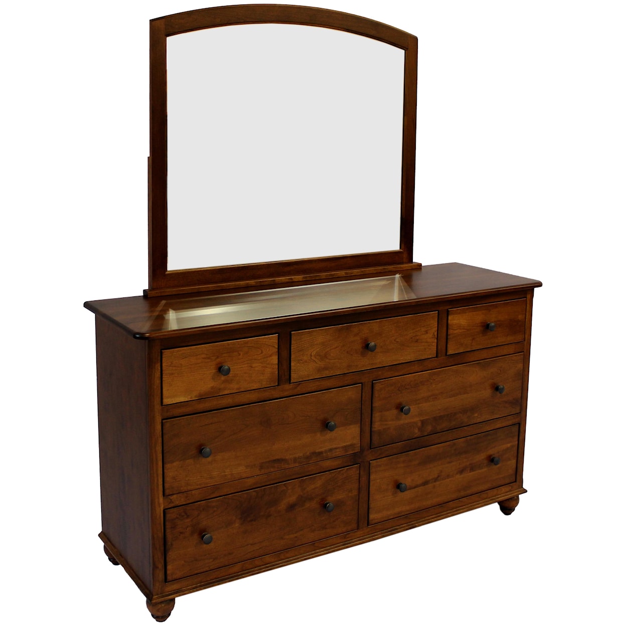 L.J. Gascho Furniture Covington Dresser and Mirror Set