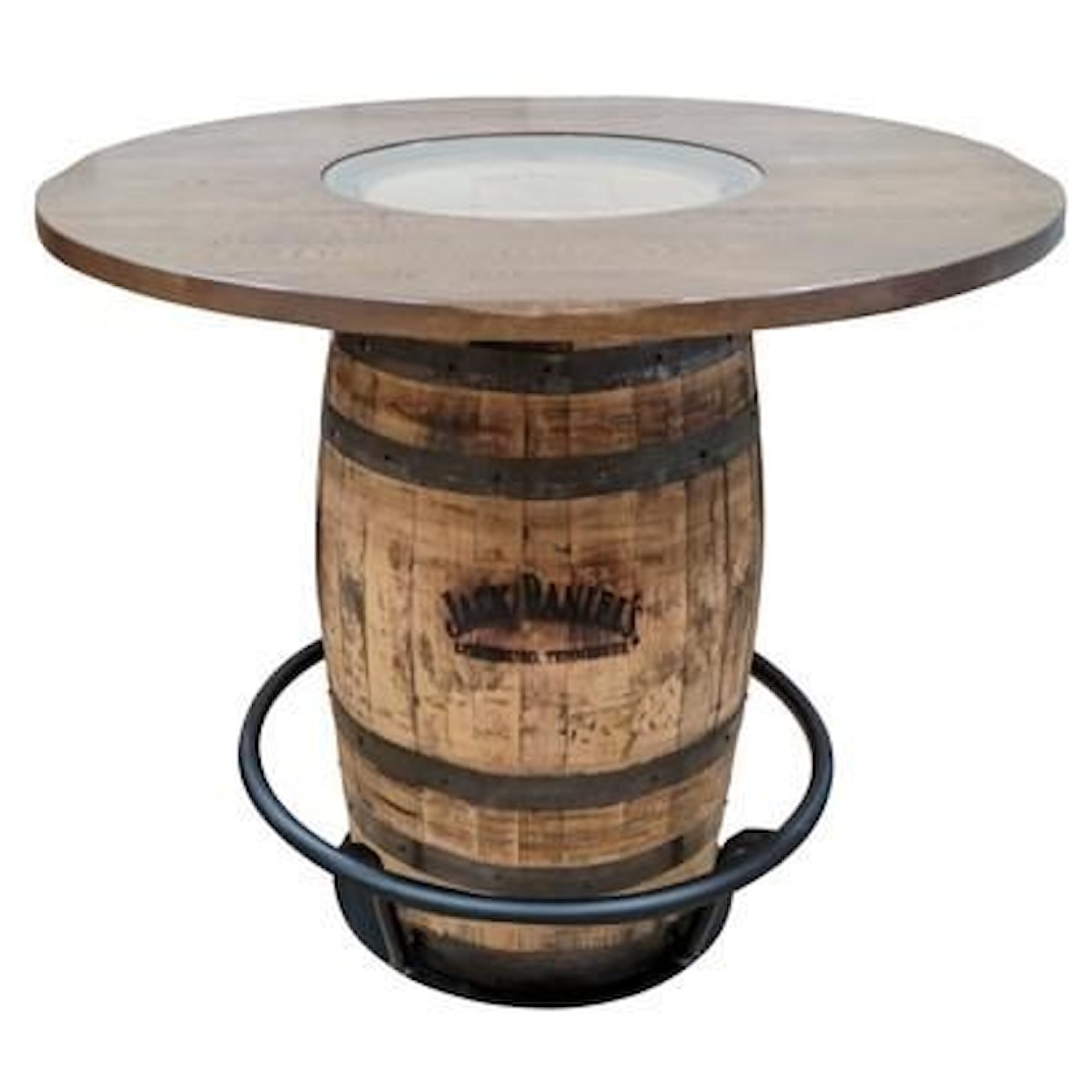 L.J. Gascho Furniture Whiskey Barrel Whiskey Barrel Table