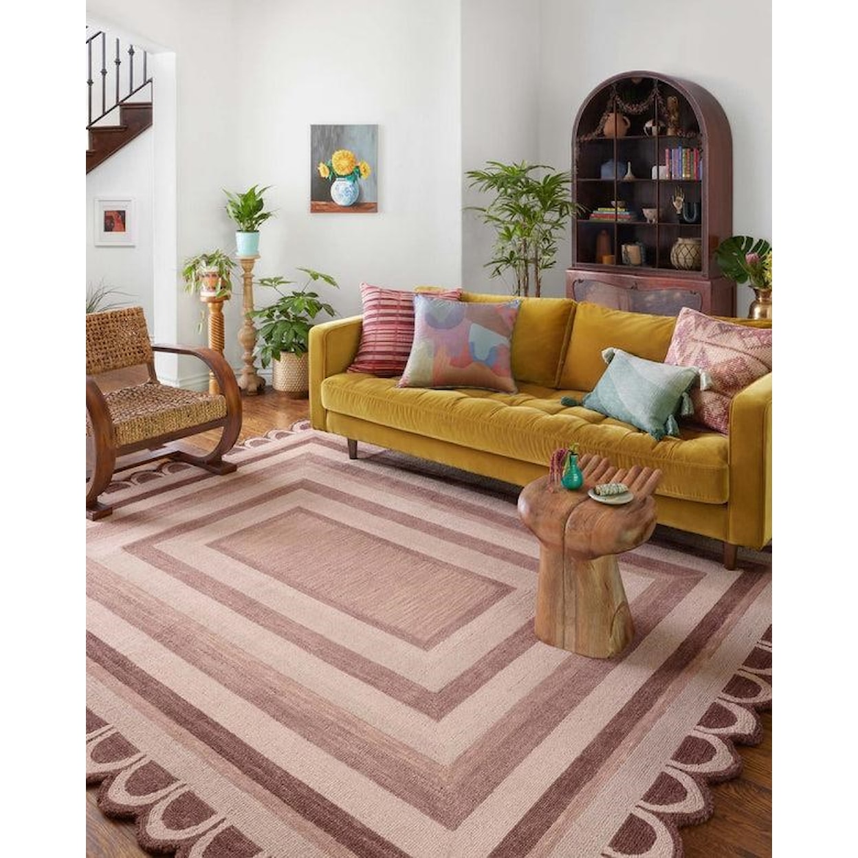 Loloi Rugs Buena Onda 7'9X9'9 CLAY/BLUSH