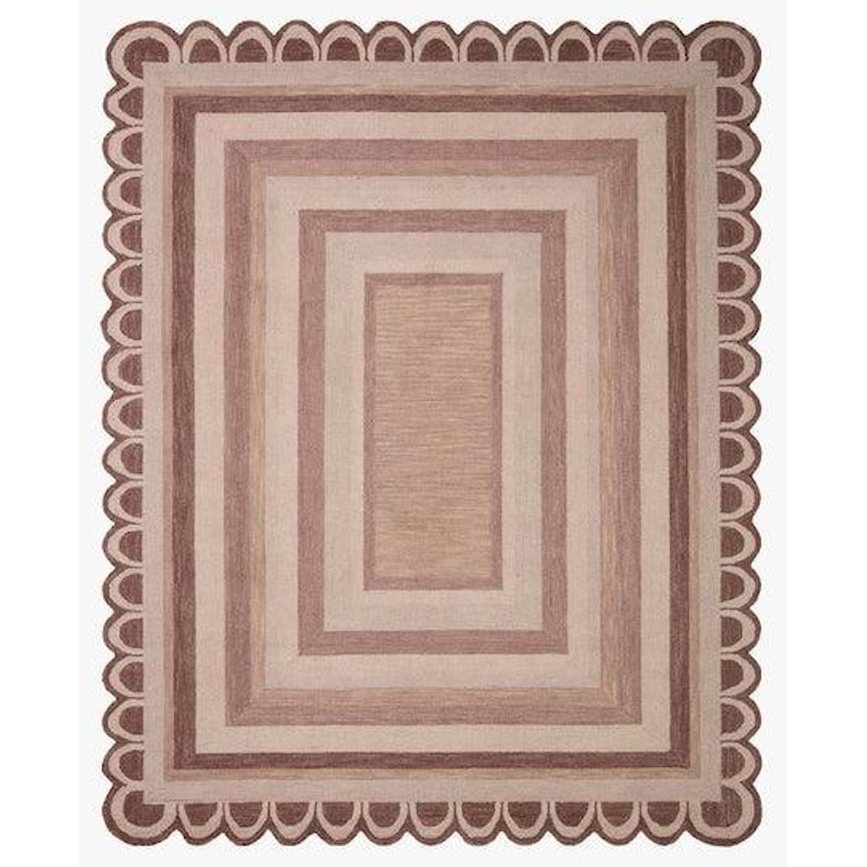 Loloi Rugs Buena Onda 7'9X9'9 CLAY/BLUSH