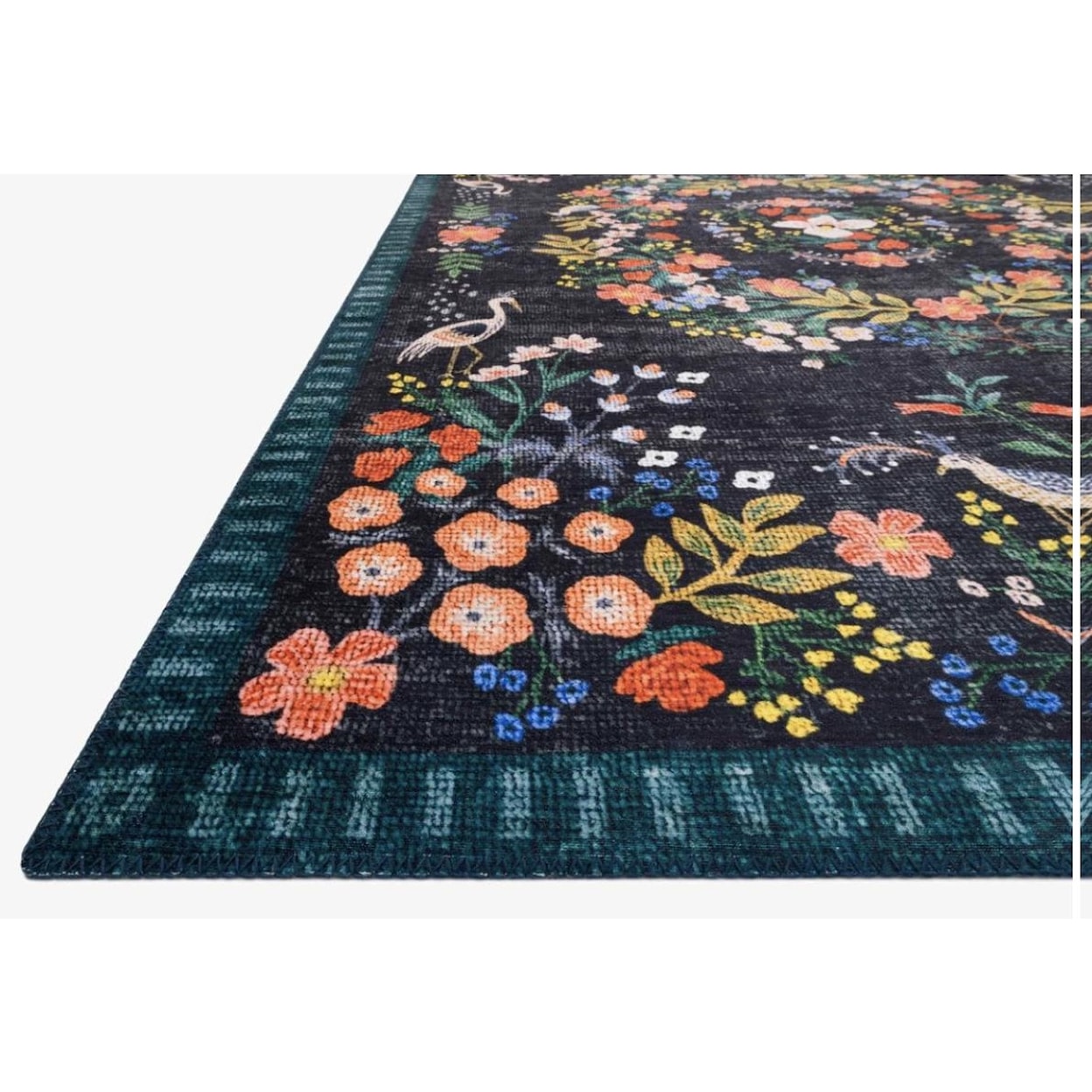 Reeds Rugs PALAIS 2-3 X 5-0 Black/Multi Area Rug