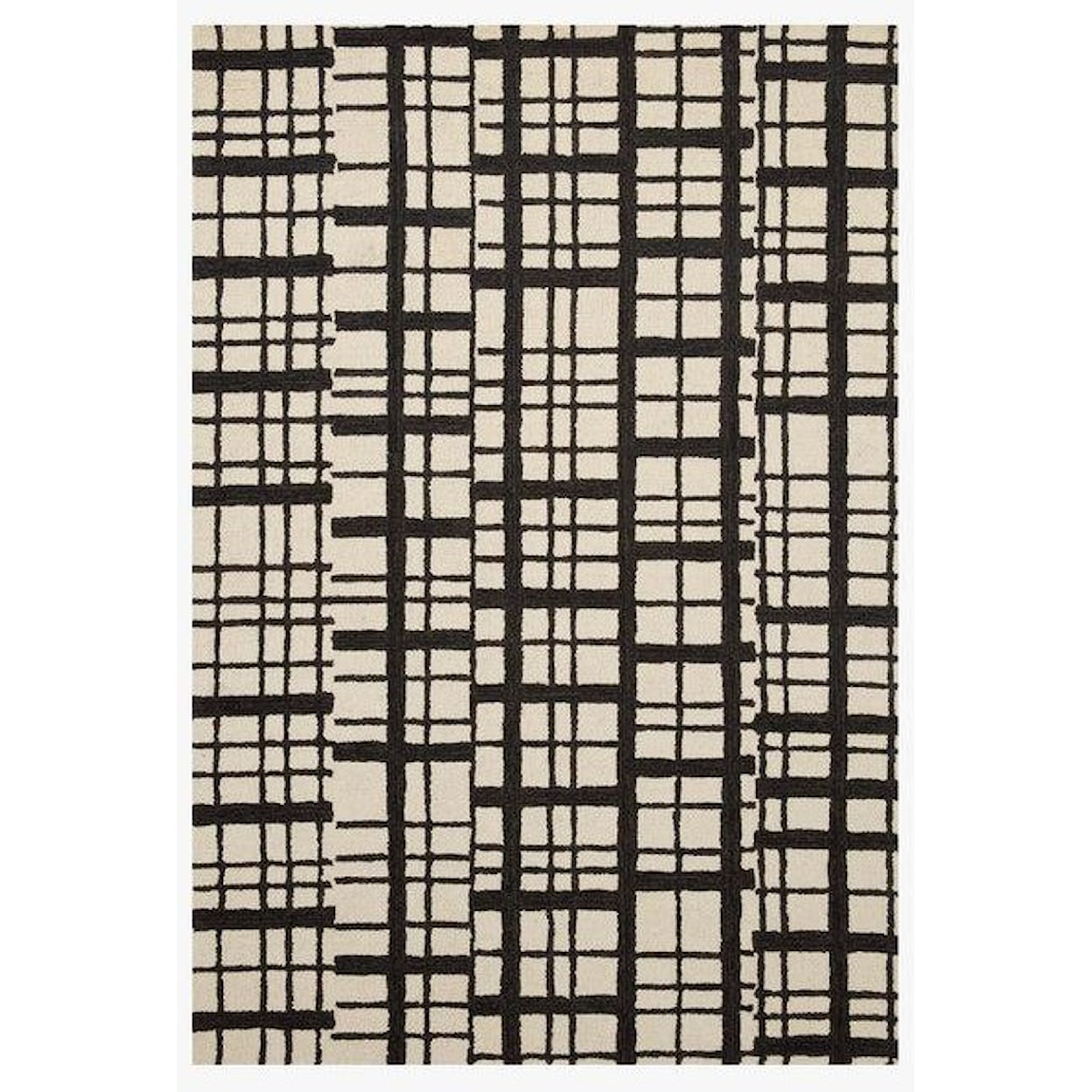 Loloi Rugs Polly 7'9X9'9 BLACK/IVORY