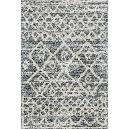 5-3 X 7-6 Graphite/Beige Area Rug