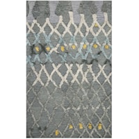 5-0 X 7-6 Grey/Multi Area Rug