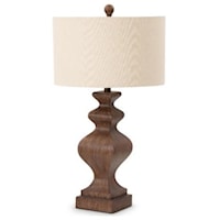 32" Brown Table Lamp
