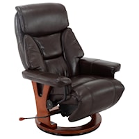 Swivel Recliner Air Leather