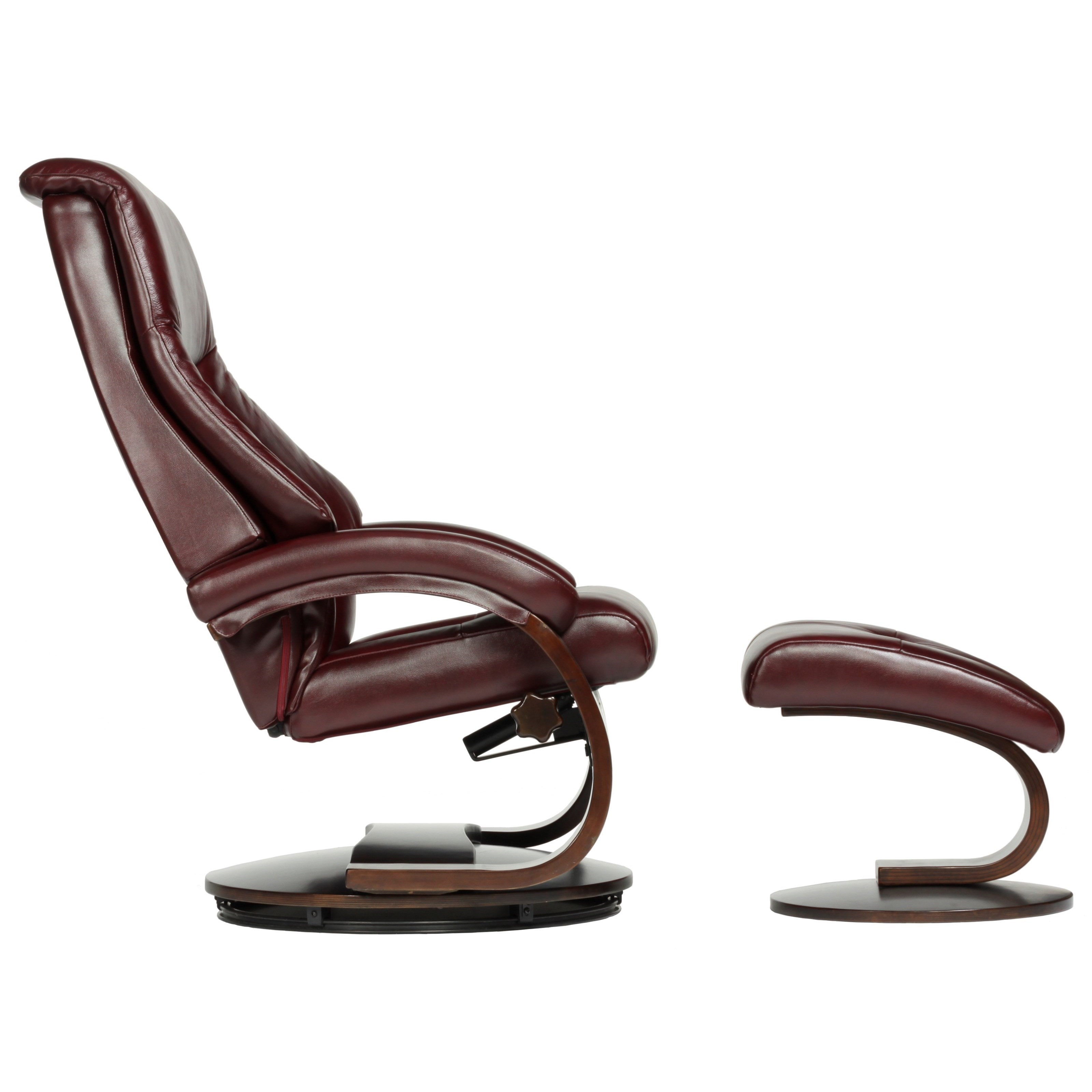 Mandal Leather Reclining Chair &amp; Ottoman