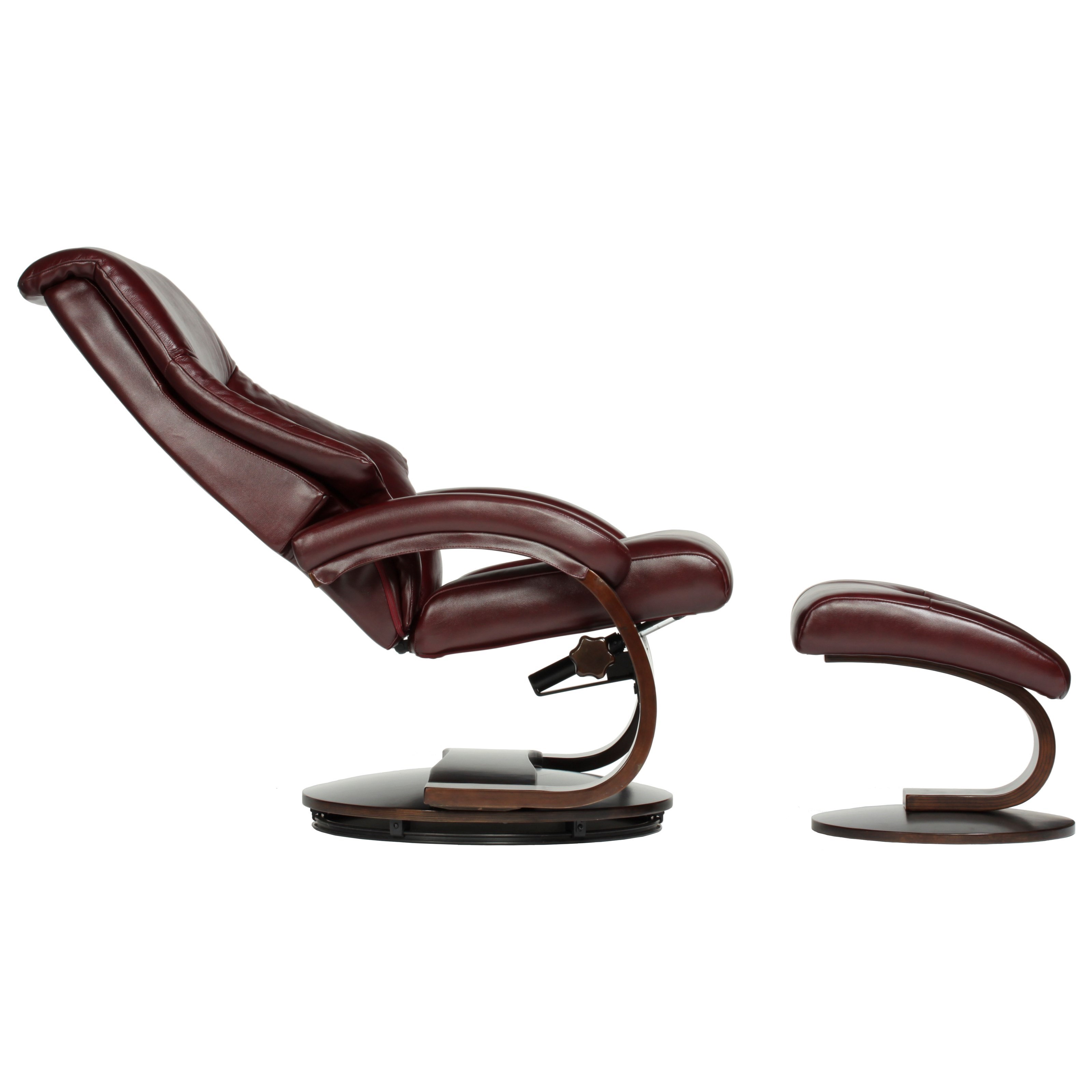 Mandal Leather Reclining Chair &amp; Ottoman