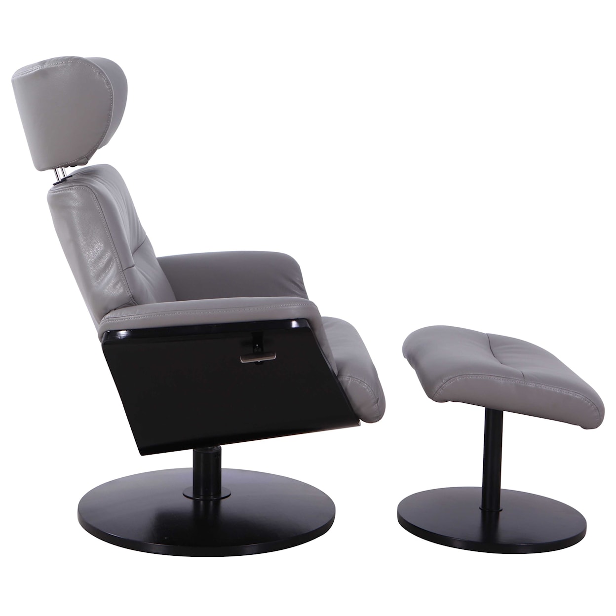 Mac Motion Chairs Sennet Reclining Swivel Chair and Ottoman