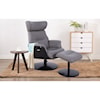 Mac Motion Chairs Sennet Reclining Swivel Chair and Ottoman