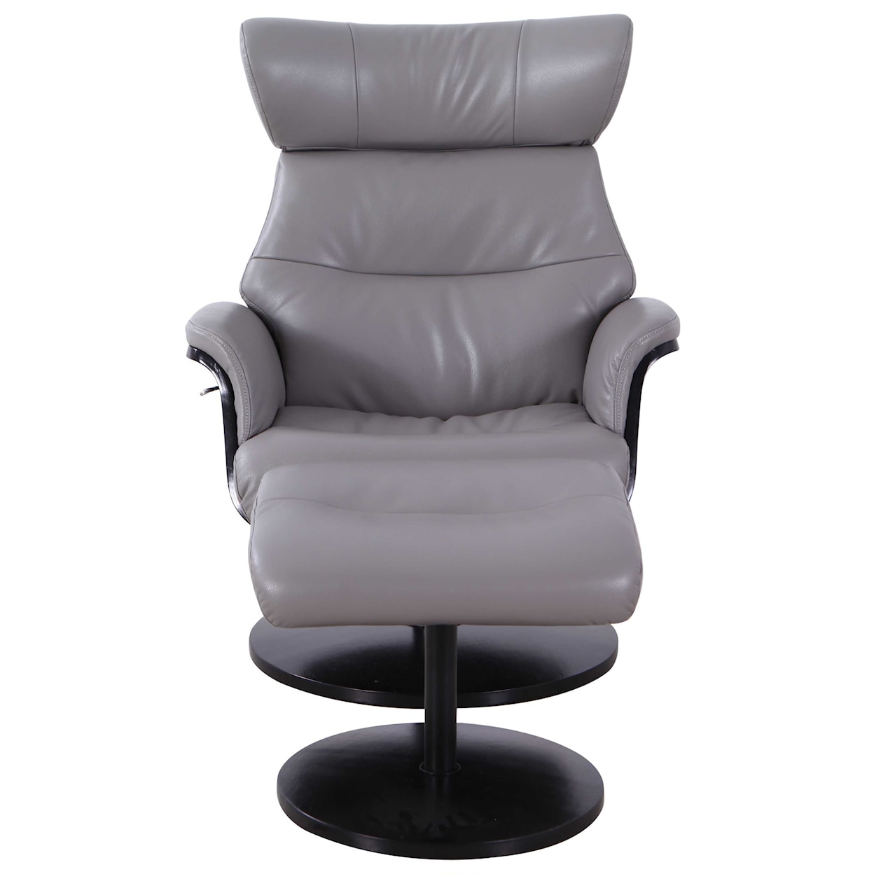 Mac Motion Chairs Sennet Reclining Swivel Chair and Ottoman